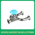 Sanitary U Type Diaphragm Valves Clamp Ends